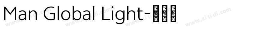Man Global Light字体转换